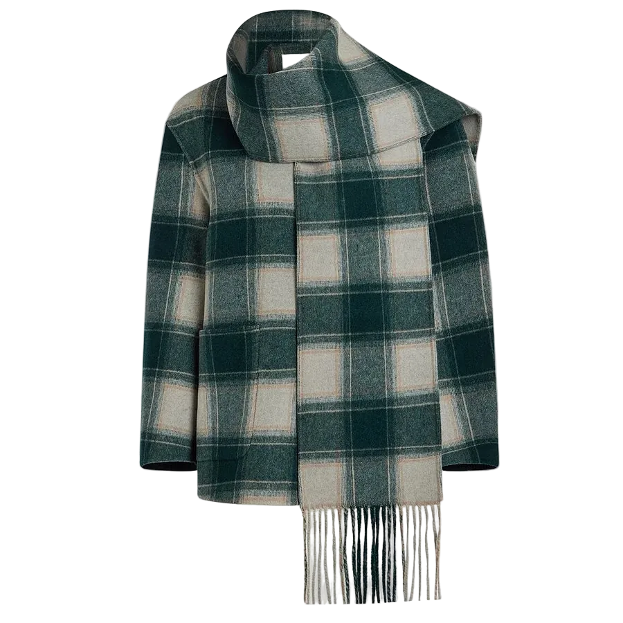 Varley Alderton Check Scarf Coat