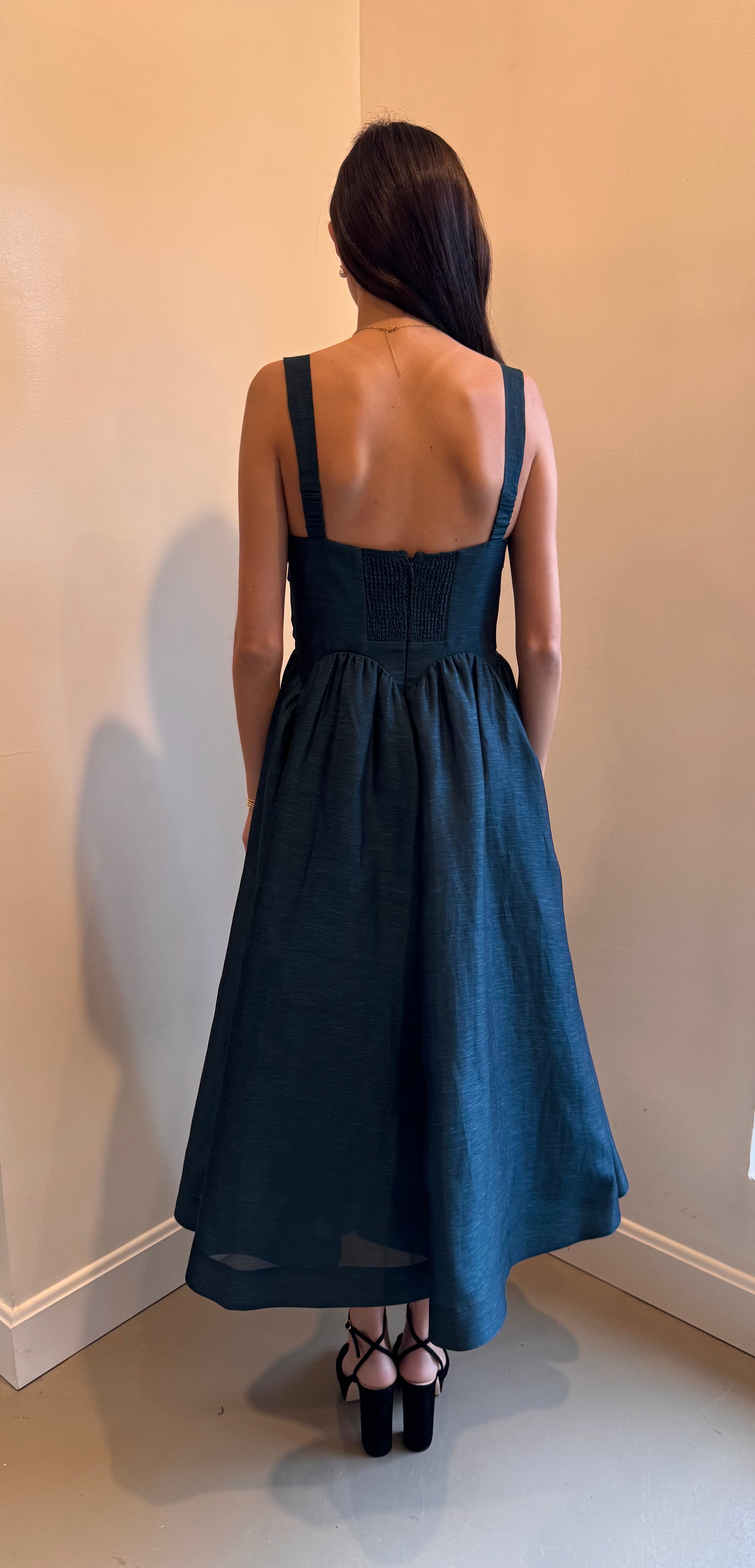 Zimmermann Rebellion Drape Midi Dress