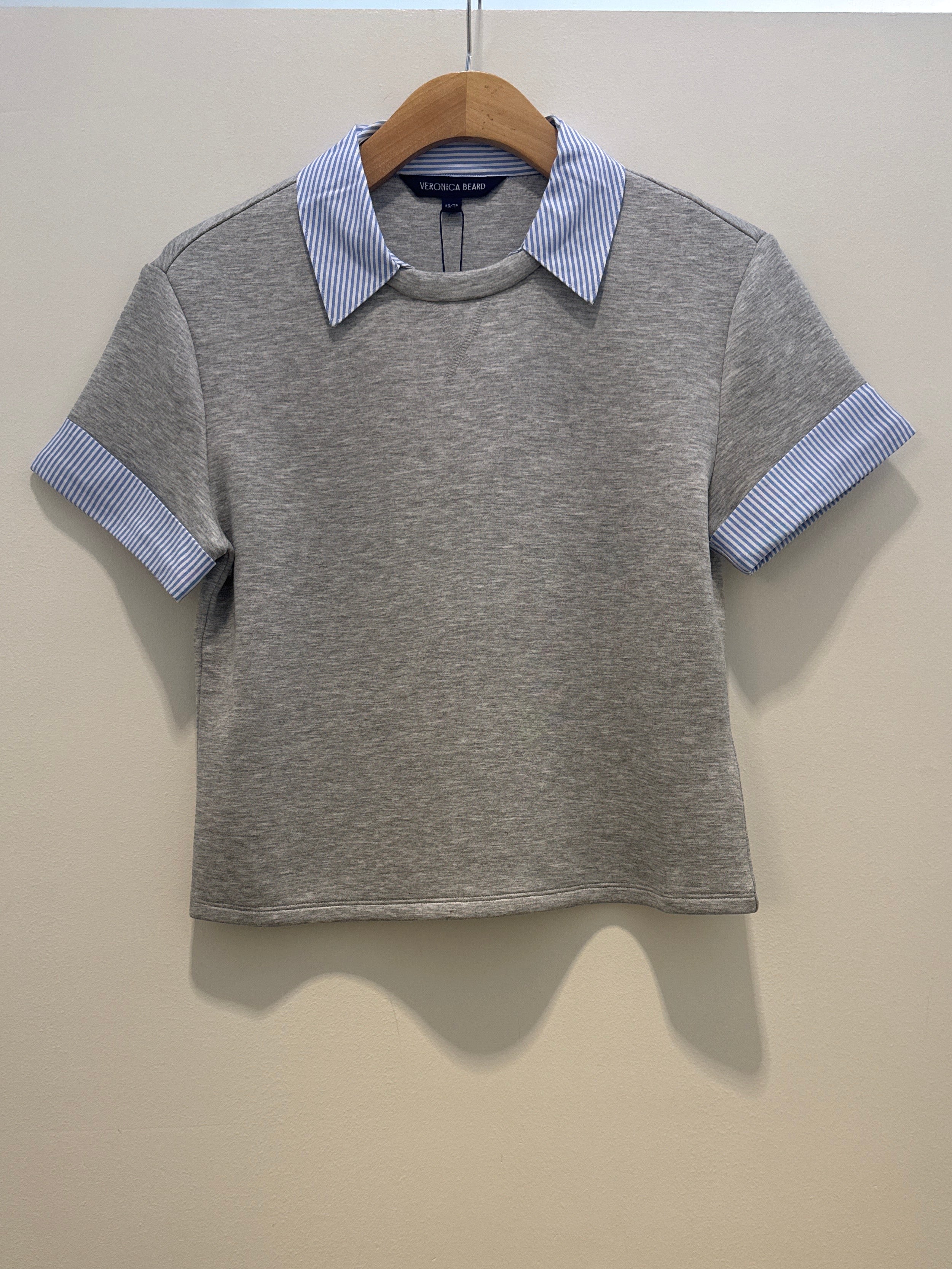 Veronica Beard Stuyvesant Mixed Media Top