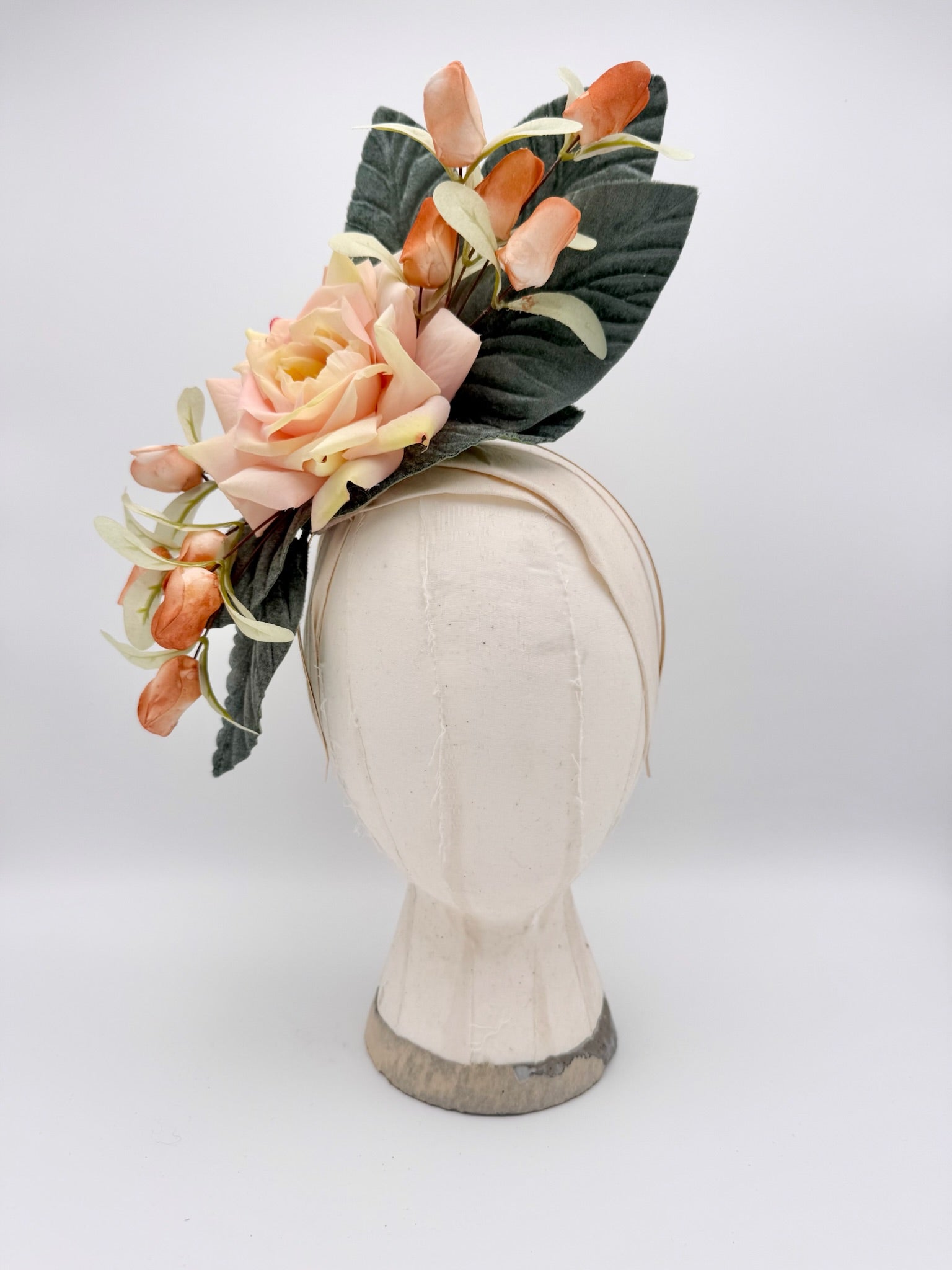 Tiffany Woodard Rose Fascinator