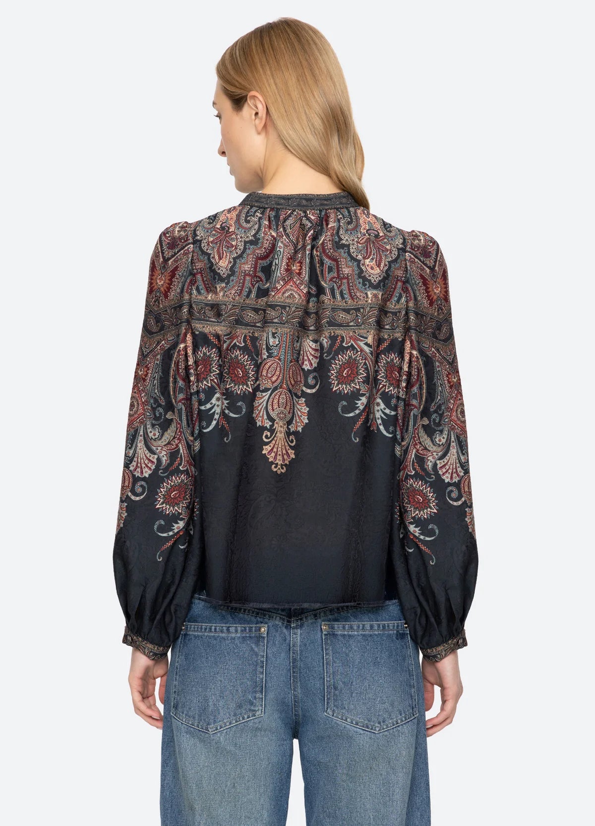 Sea Hyacinth Print L/SLV Top