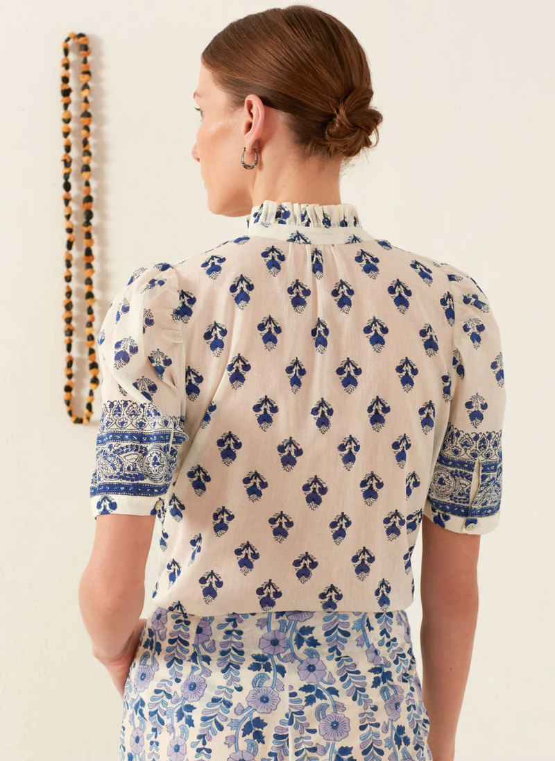 Alix of Bohemia Winnie Indigo Bhutti Shirt