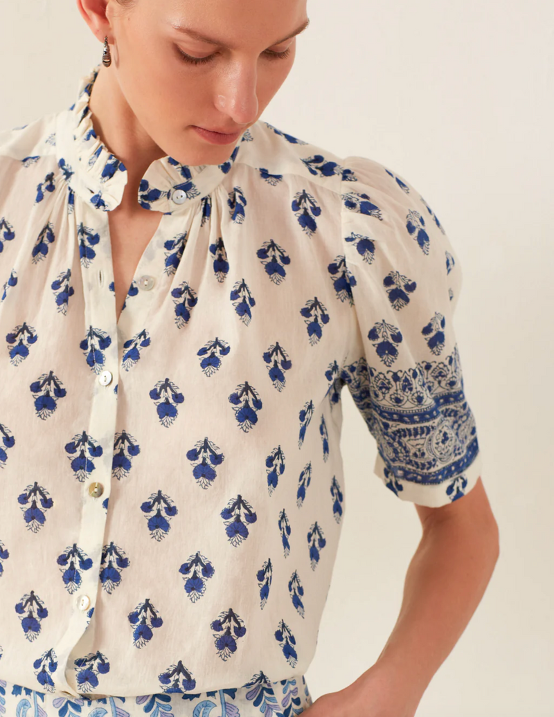 Alix of Bohemia Winnie Indigo Bhutti Shirt
