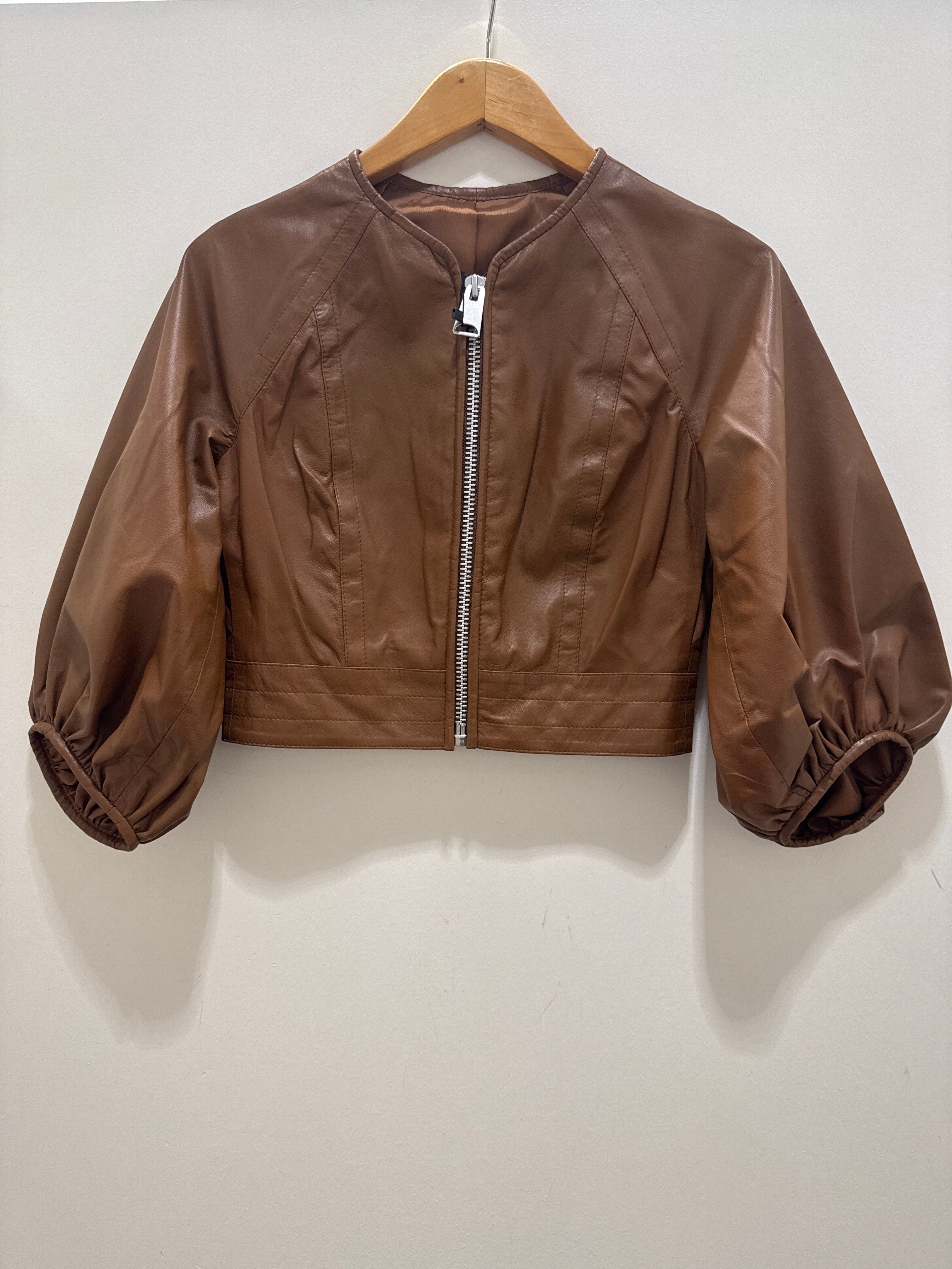 Yigal Azrouel Olive Leather Jacket