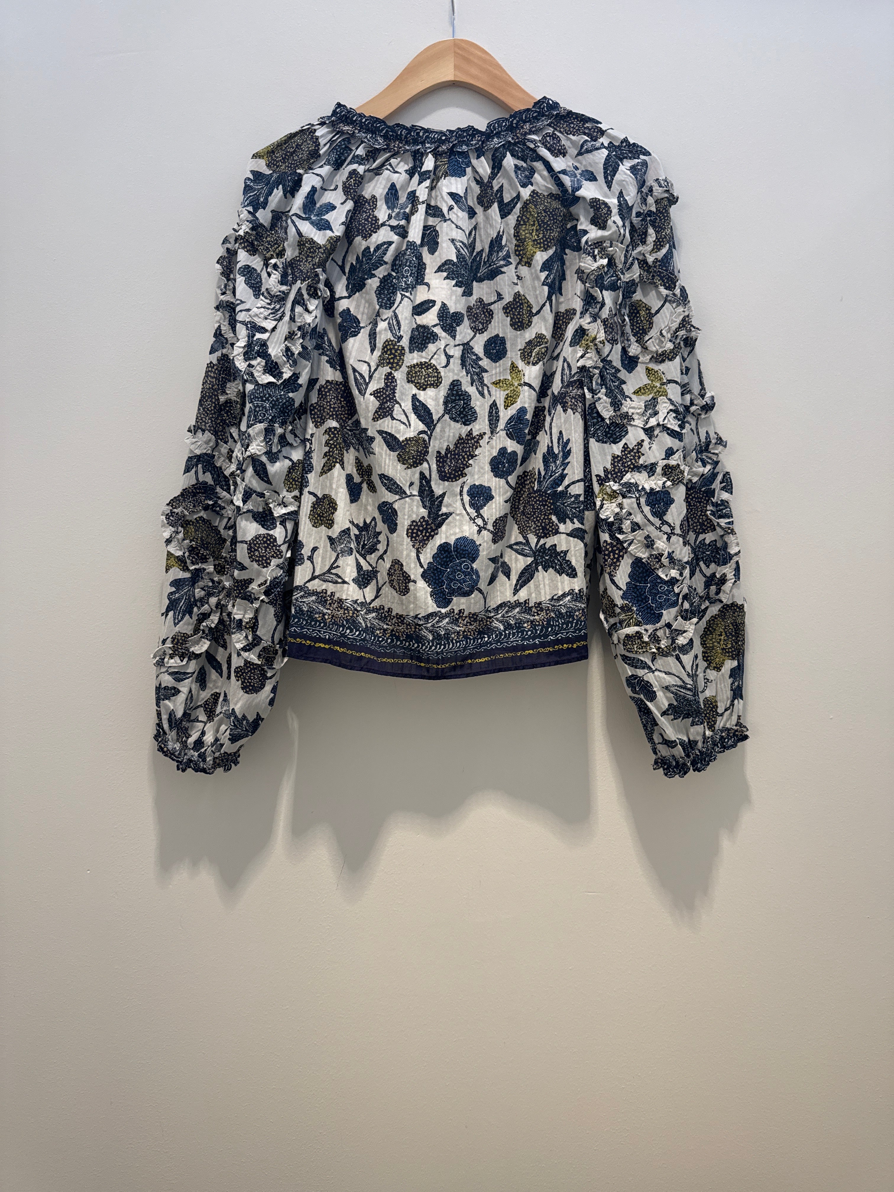 Ulla Johnson Azrou Cotton Long Sleeve Blouse