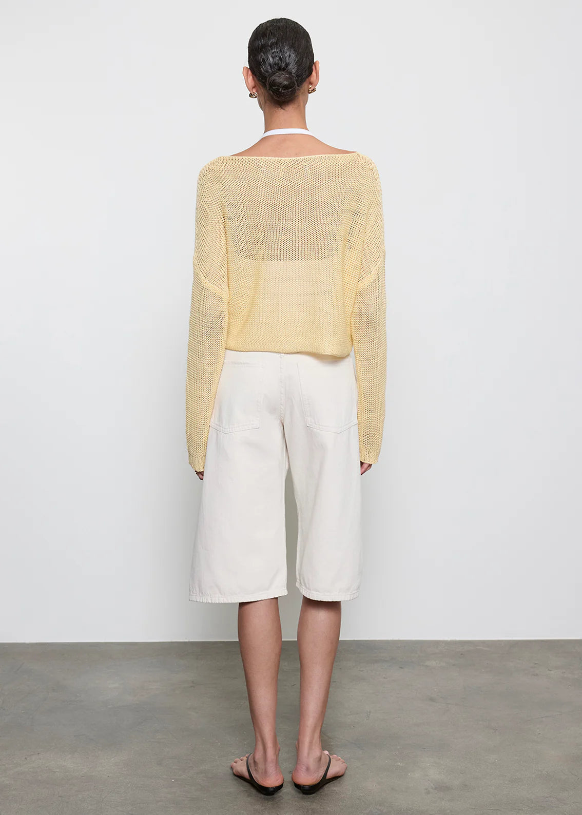 Enza Costa Linen Bateau Sweater