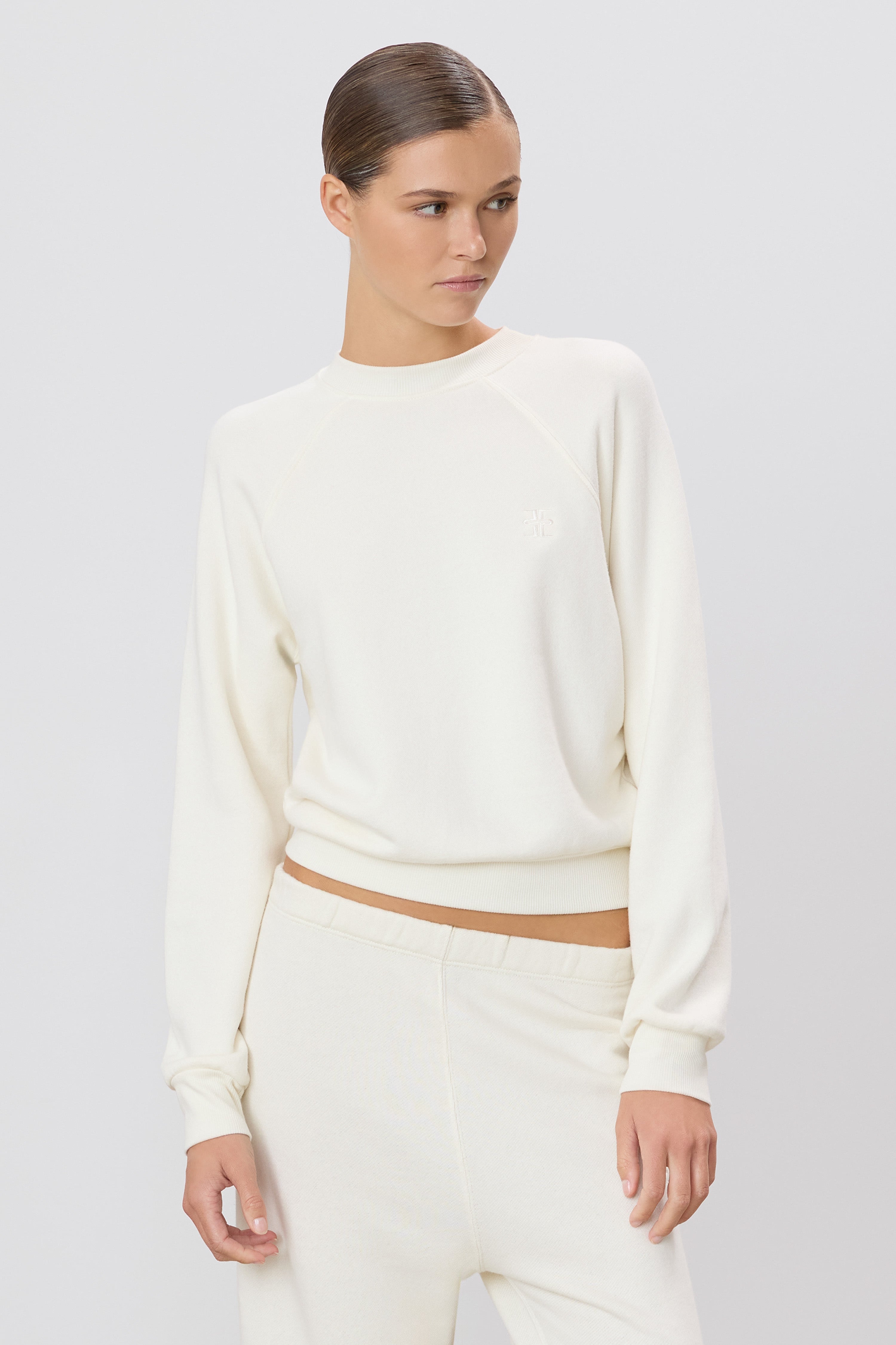 Eterne Shrunken Raglan Sweatshirt