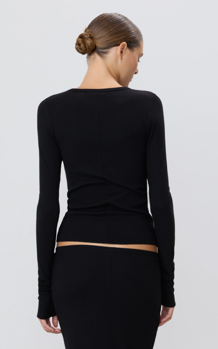 Eterne Long Sleeve Fitted Top