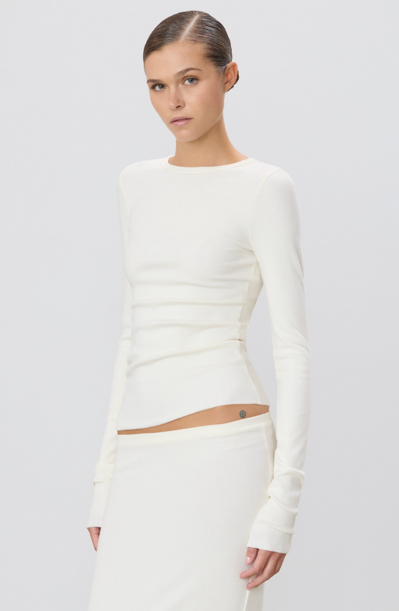 Eterne Long Sleeve Fitted Top