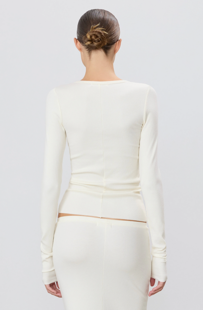 Eterne Long Sleeve Fitted Top