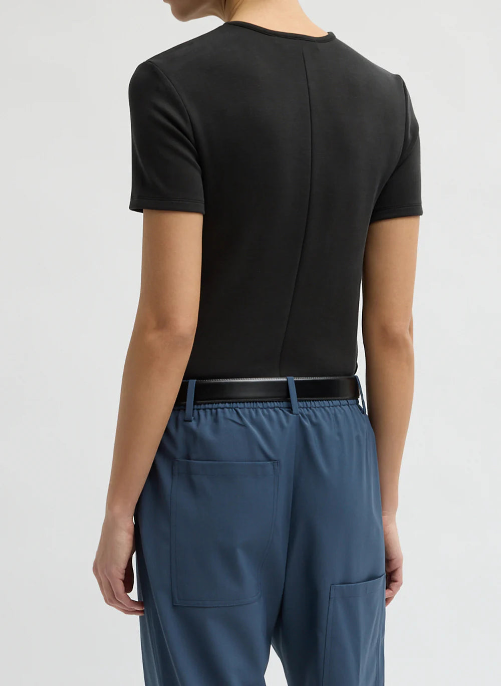 Tibi Feather Weight Neoprene Short Sleeve