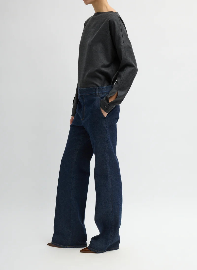 Tibi Indigo Denim Pant Trouser Jean Regular