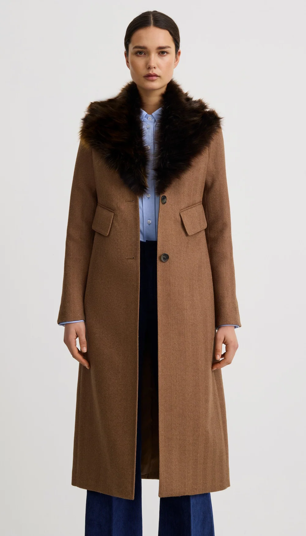 Smythe  Brando Coat Detachable Collar