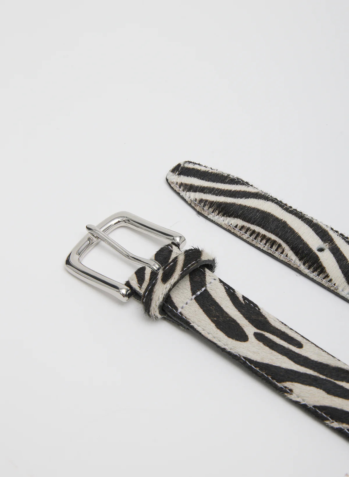 Tibi Classic Ponyhair Leather Belt