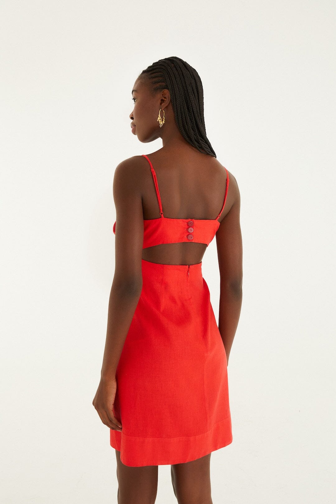 Farm Rio Red Flower Mini Dress