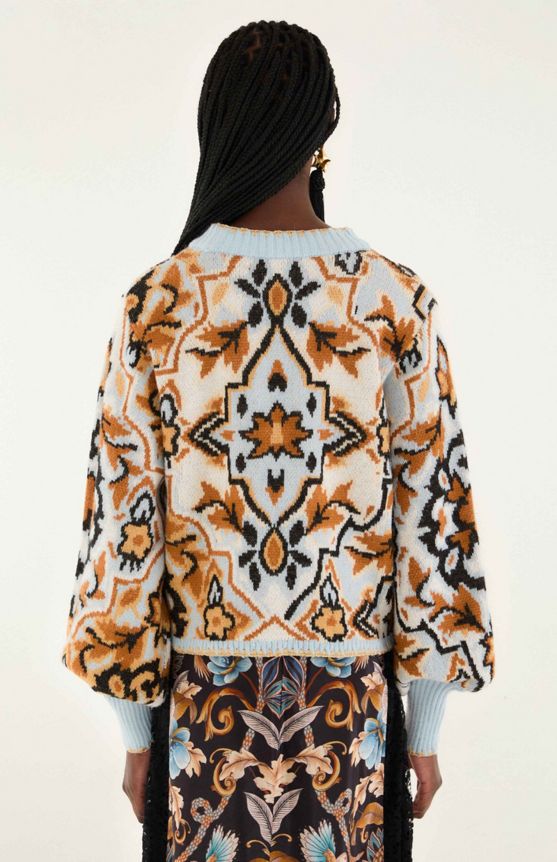 Farm Rio Winter Tapestry Sweater