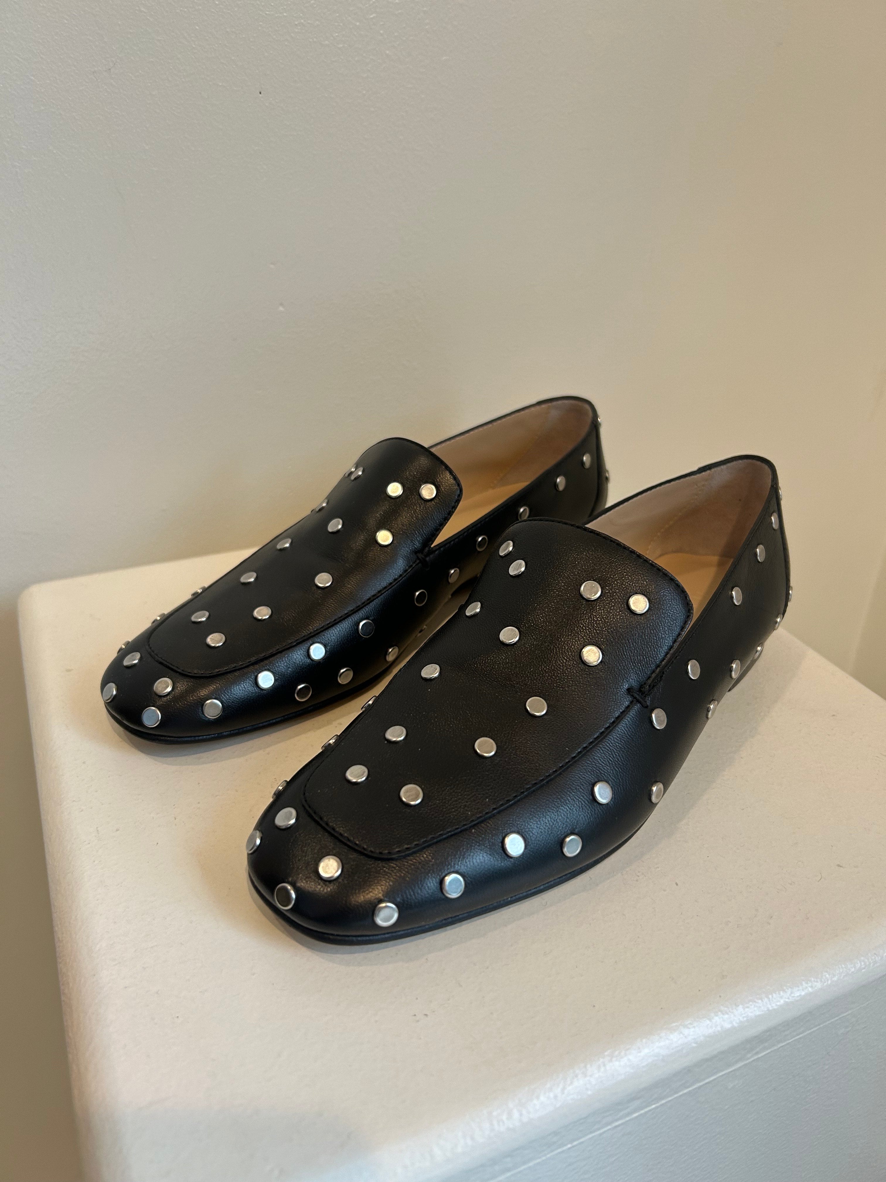 Le Monde Beryl Soft Loafer Studded Leather