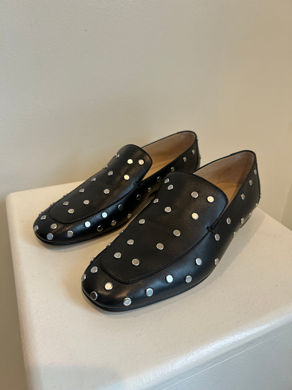Le Monde Beryl Soft Loafer Studded Leather