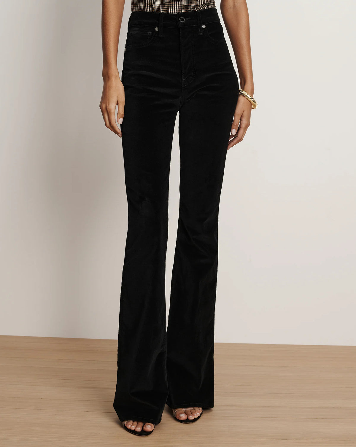 Veronica Beard Beverly Velvet Skinny Flare