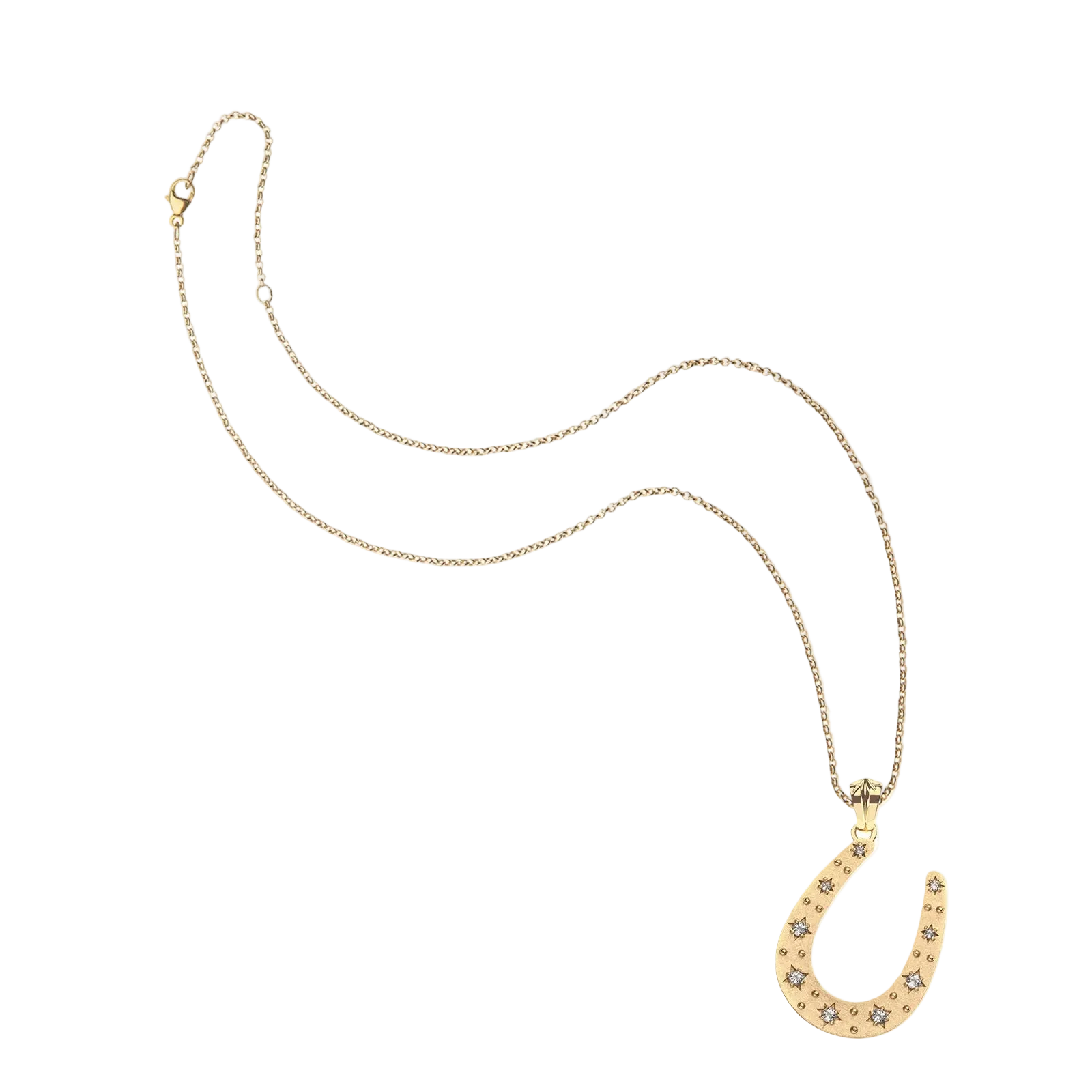 Jane Win Lucky starry Horseshoe Pendant