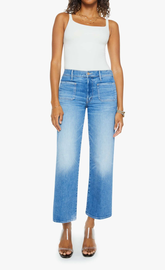 Mother Patch Pkt Mid Rise Maven Ankle