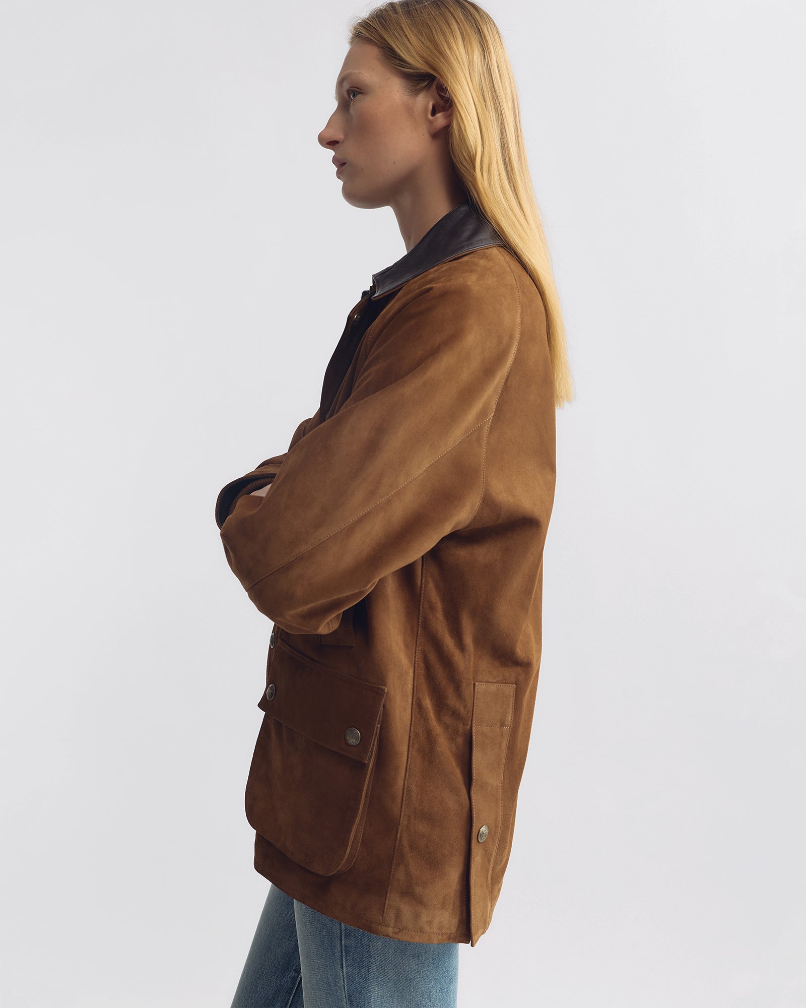 Nili Lotan Kedem Suede Parka
