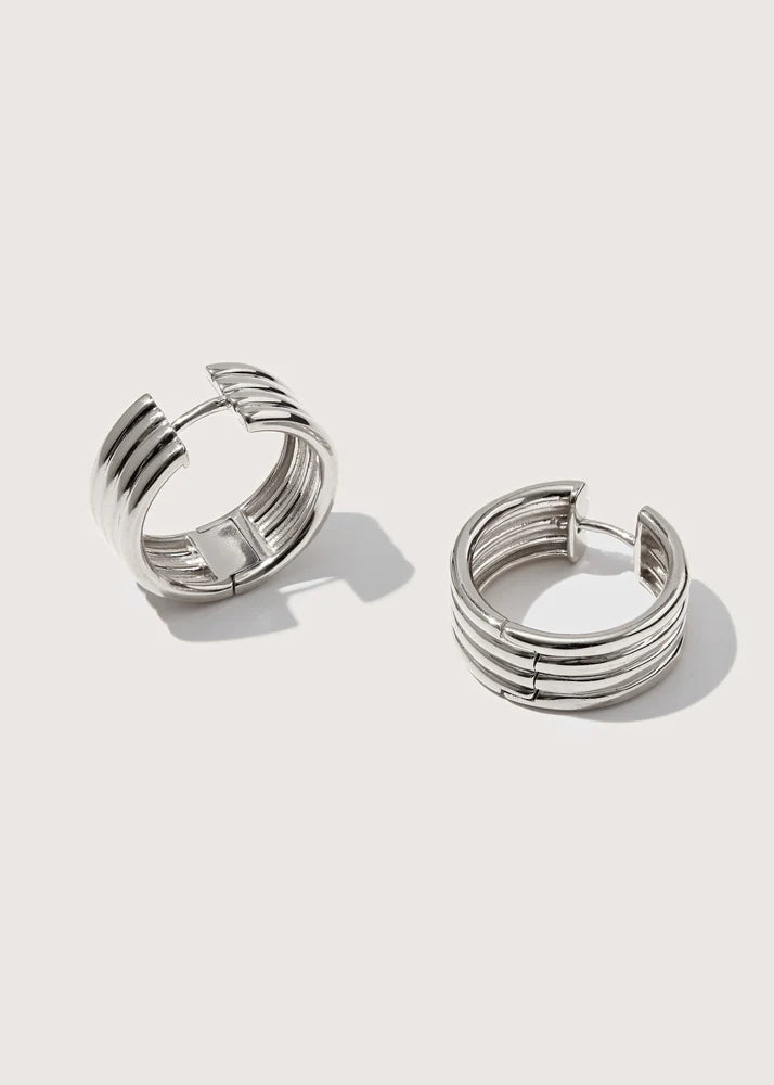 Otiumberg Silver Stratis Hoops