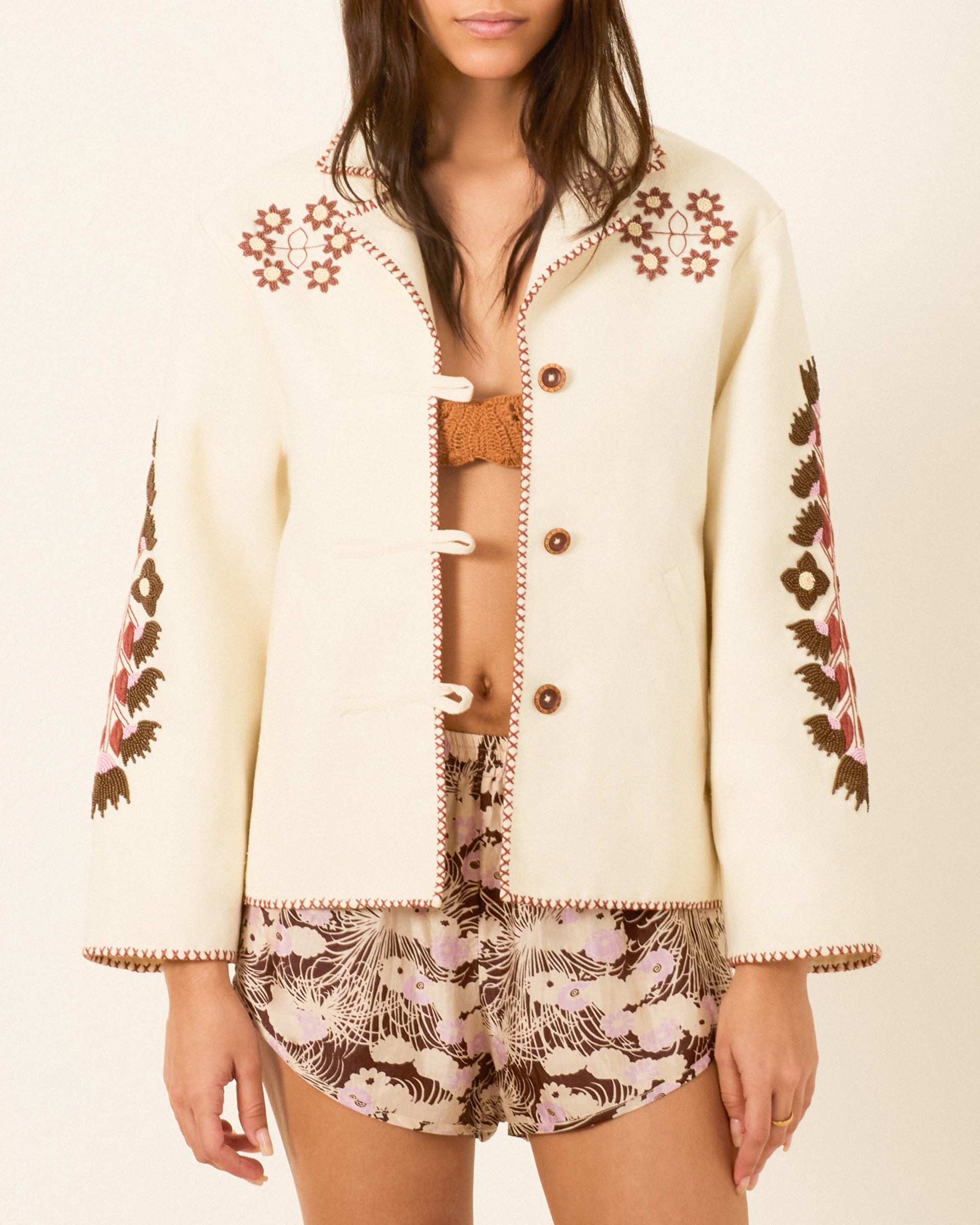 Alix of Bohemia Western Cactus Silk Jacket