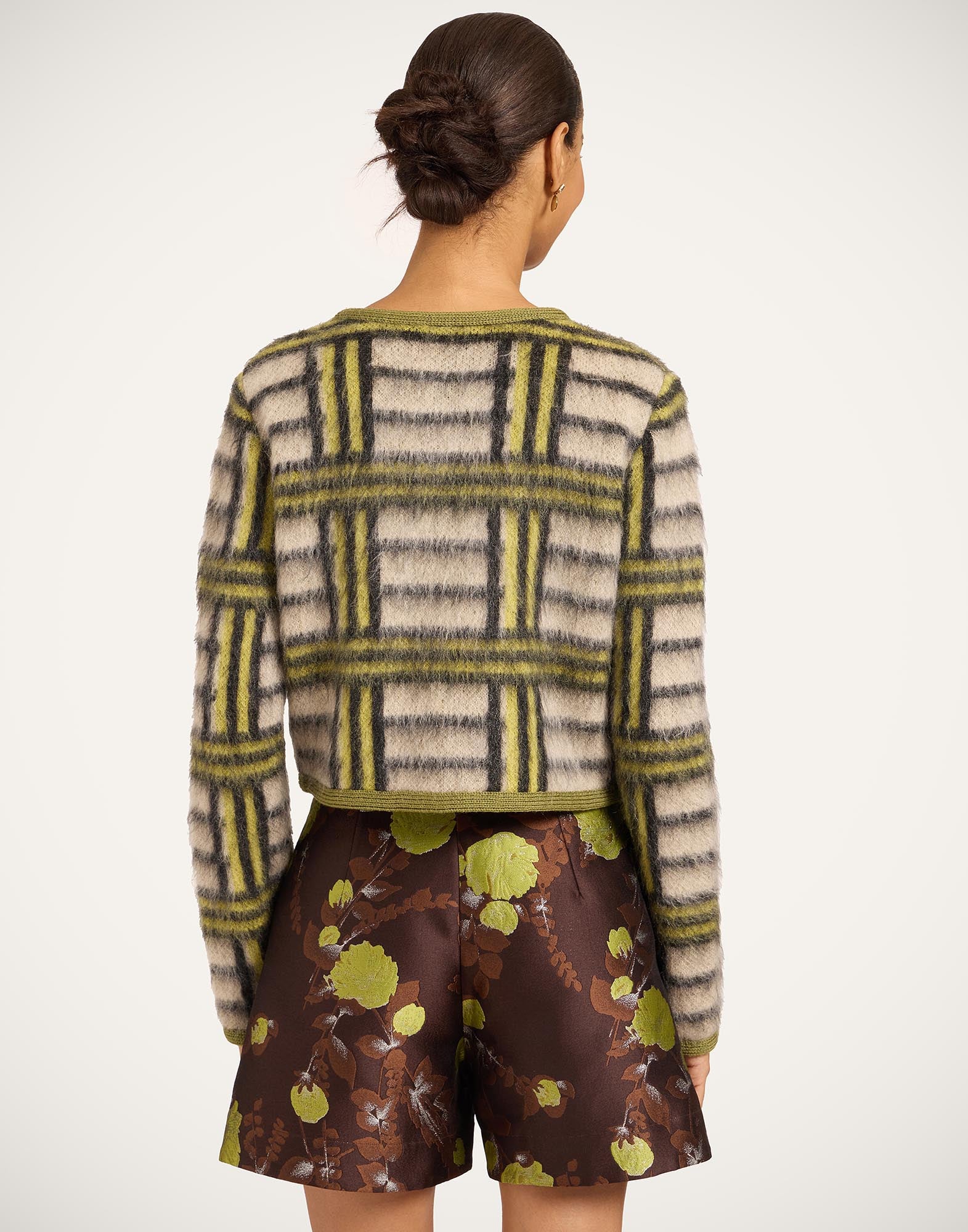 La DoubleJ Check Cardigan