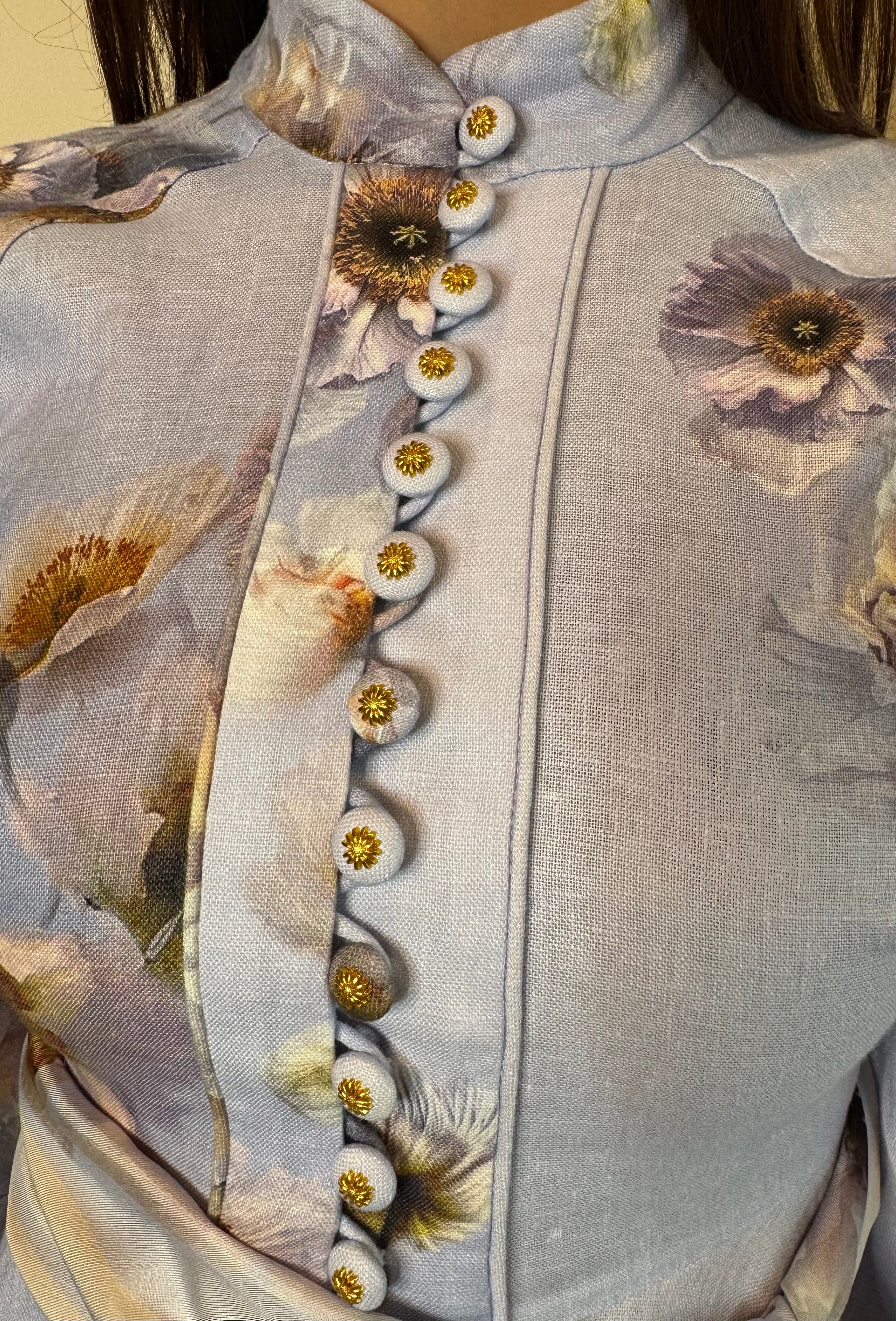 Zimmermann Hypnotic Buttoned Mini Dress