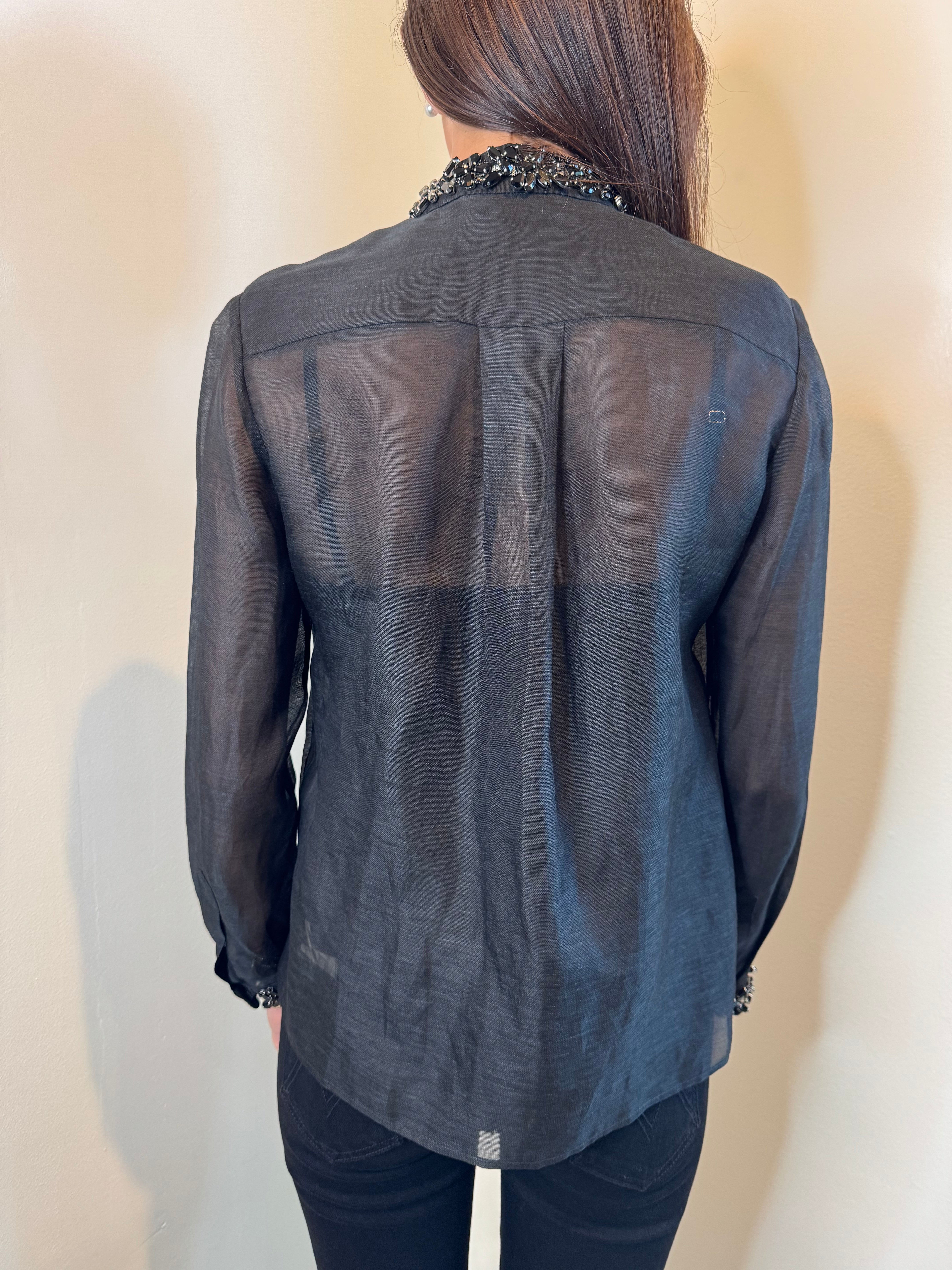 Zimmermann Hypnotic Jewelled Body Shirt