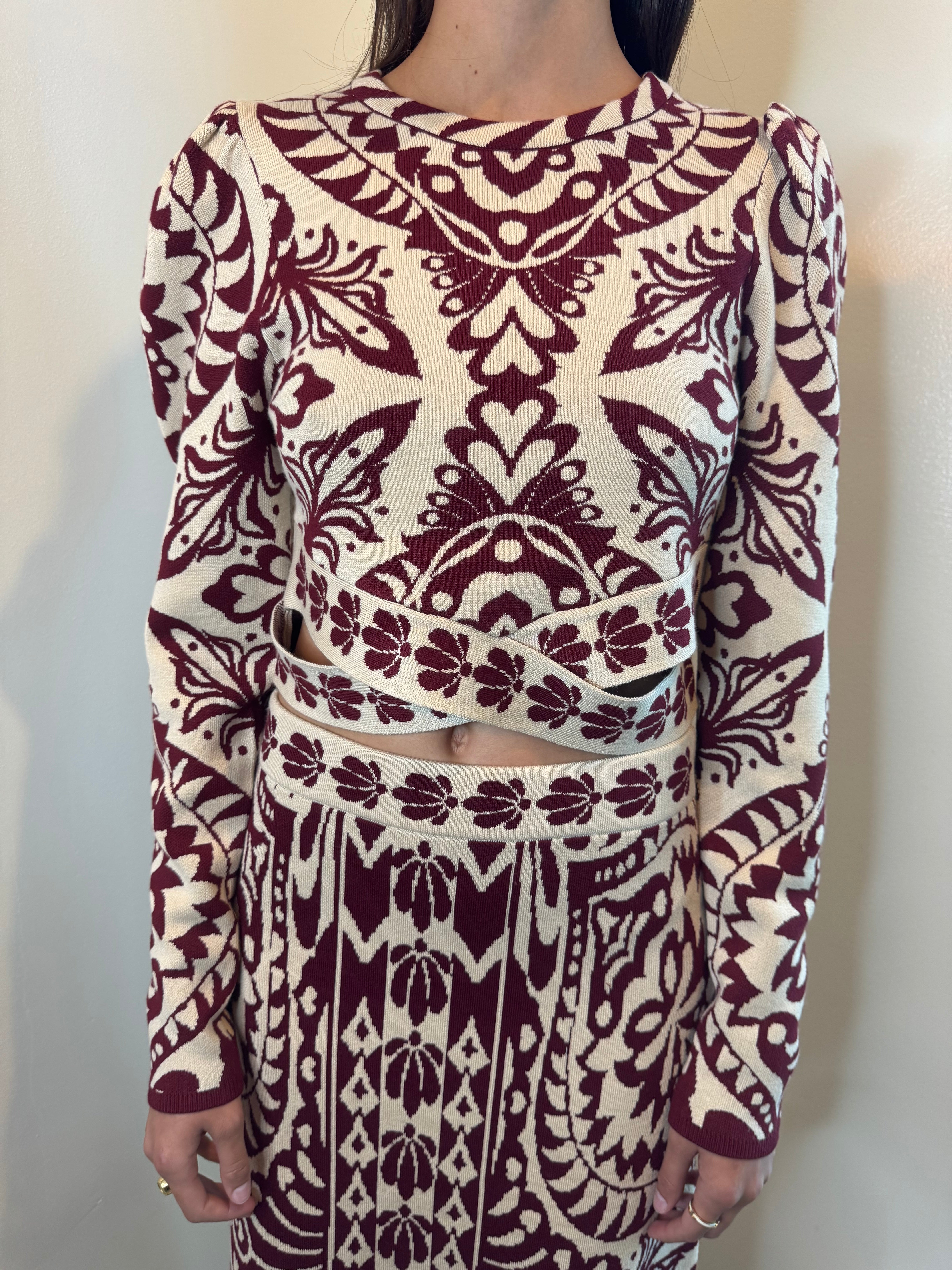 Farm Rio Pineapple Love Knit Top