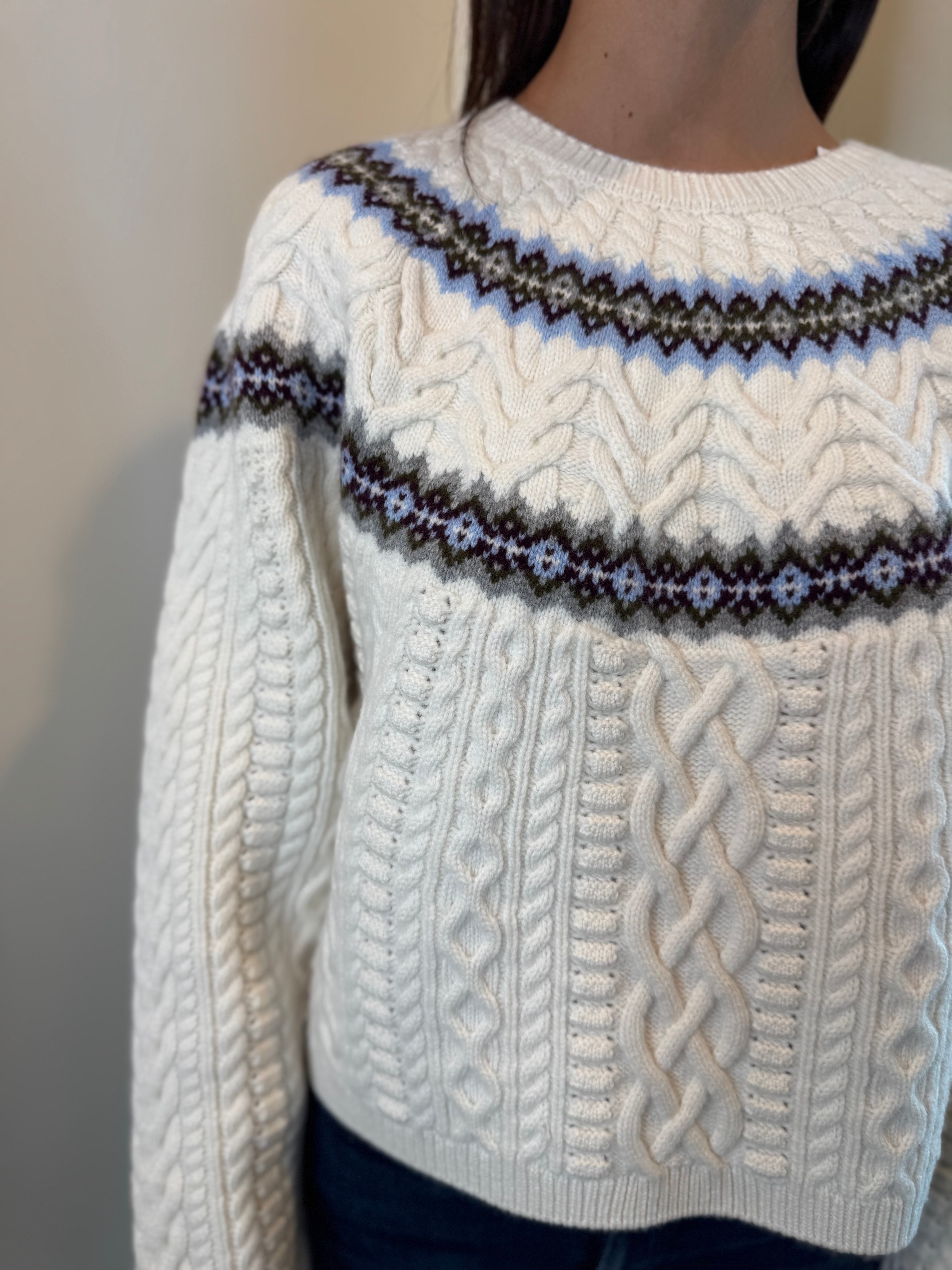 Saint Art Ainsley Fair Isle Sweater