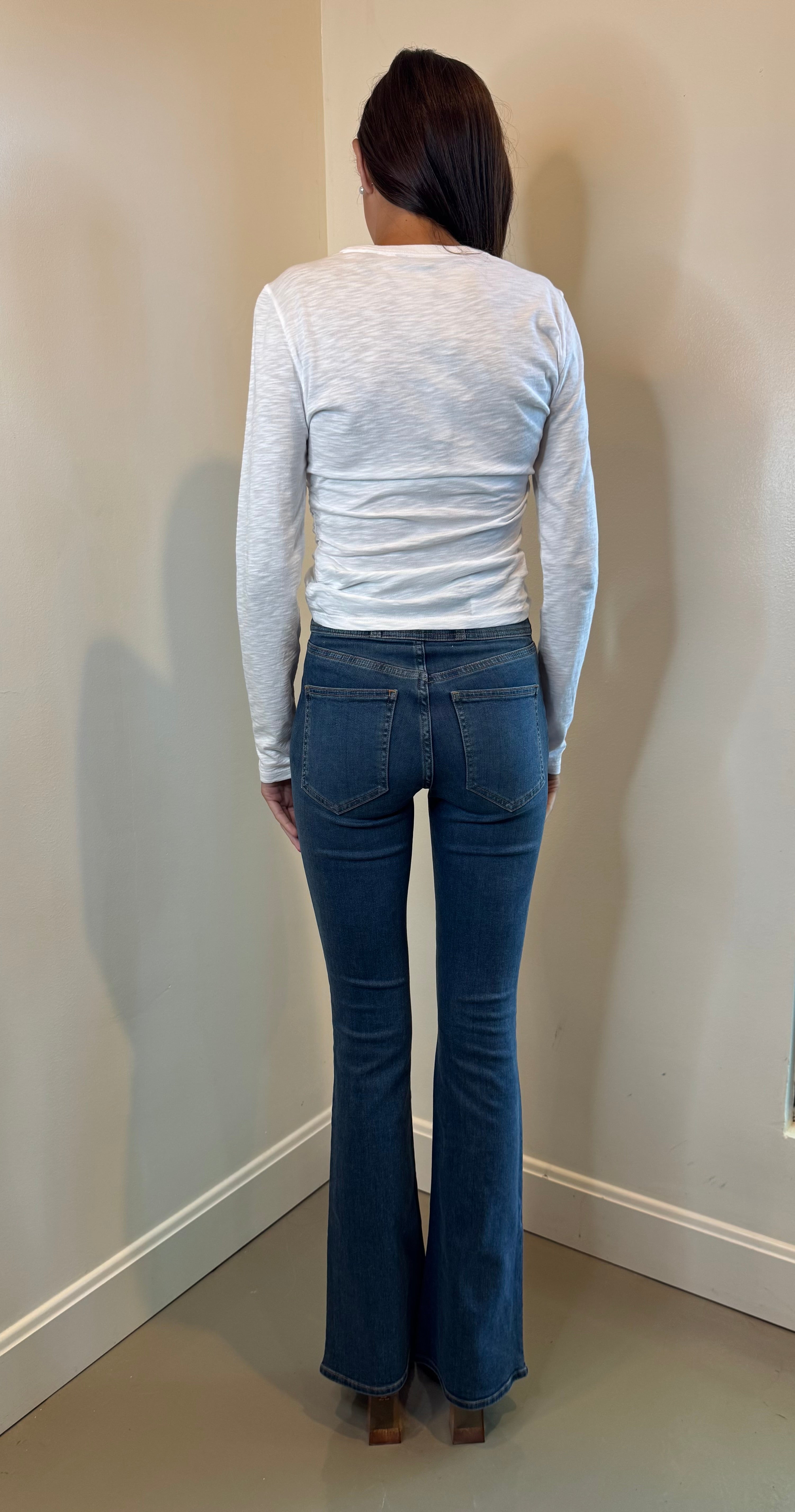 Veronica Beard Beverly High Rise Skinny Flare