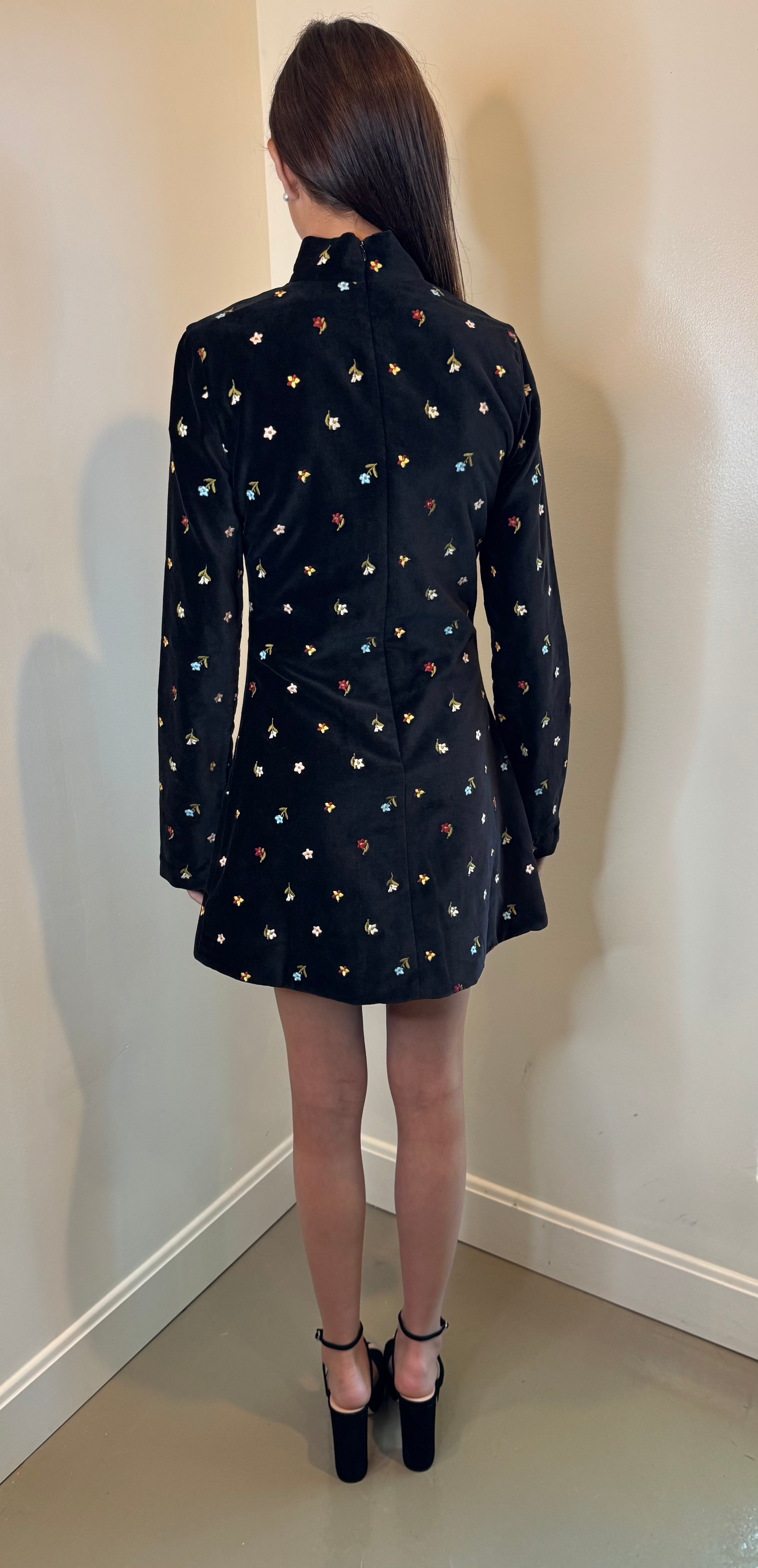 Alix of Bohemia Romy Onyx Bouquet Dress