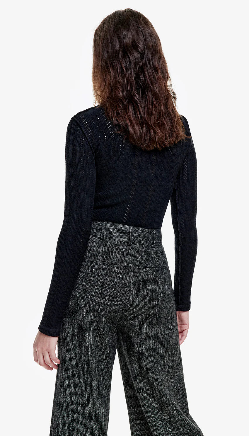 Smythe Pointelle Knit Turtleneck
