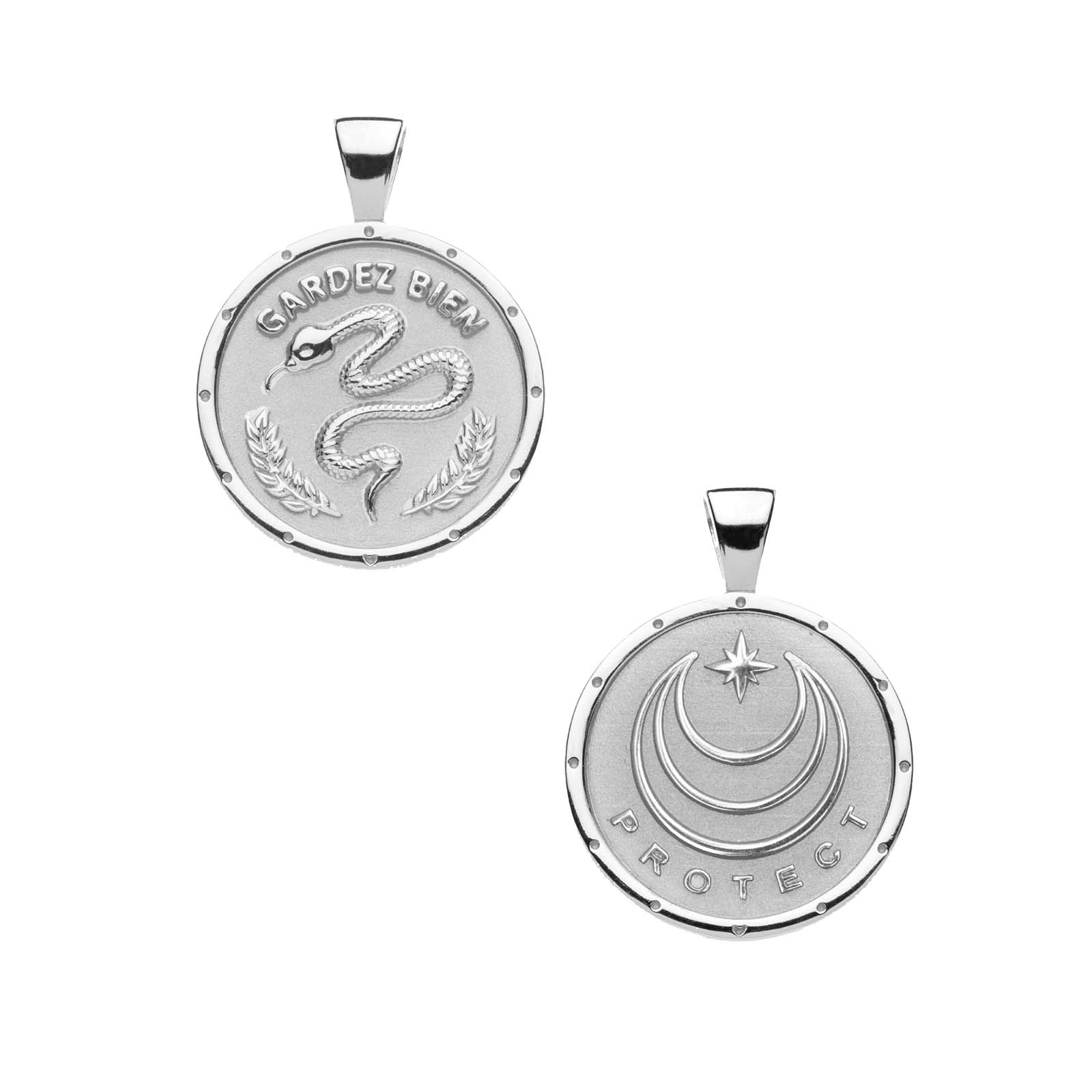 Jane Win Protect JW Small Pendant Coin