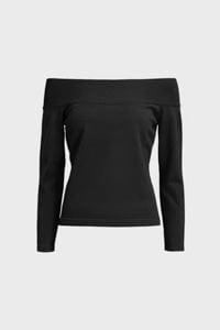 RVN Alba Off-the-Shoulder Knitted Top