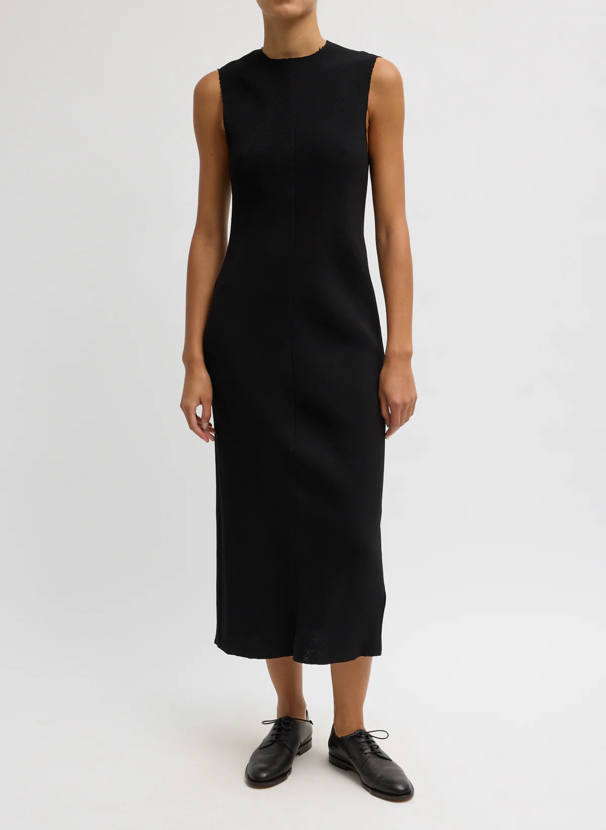 Tibi Plisse Sleeveless Bias Dress