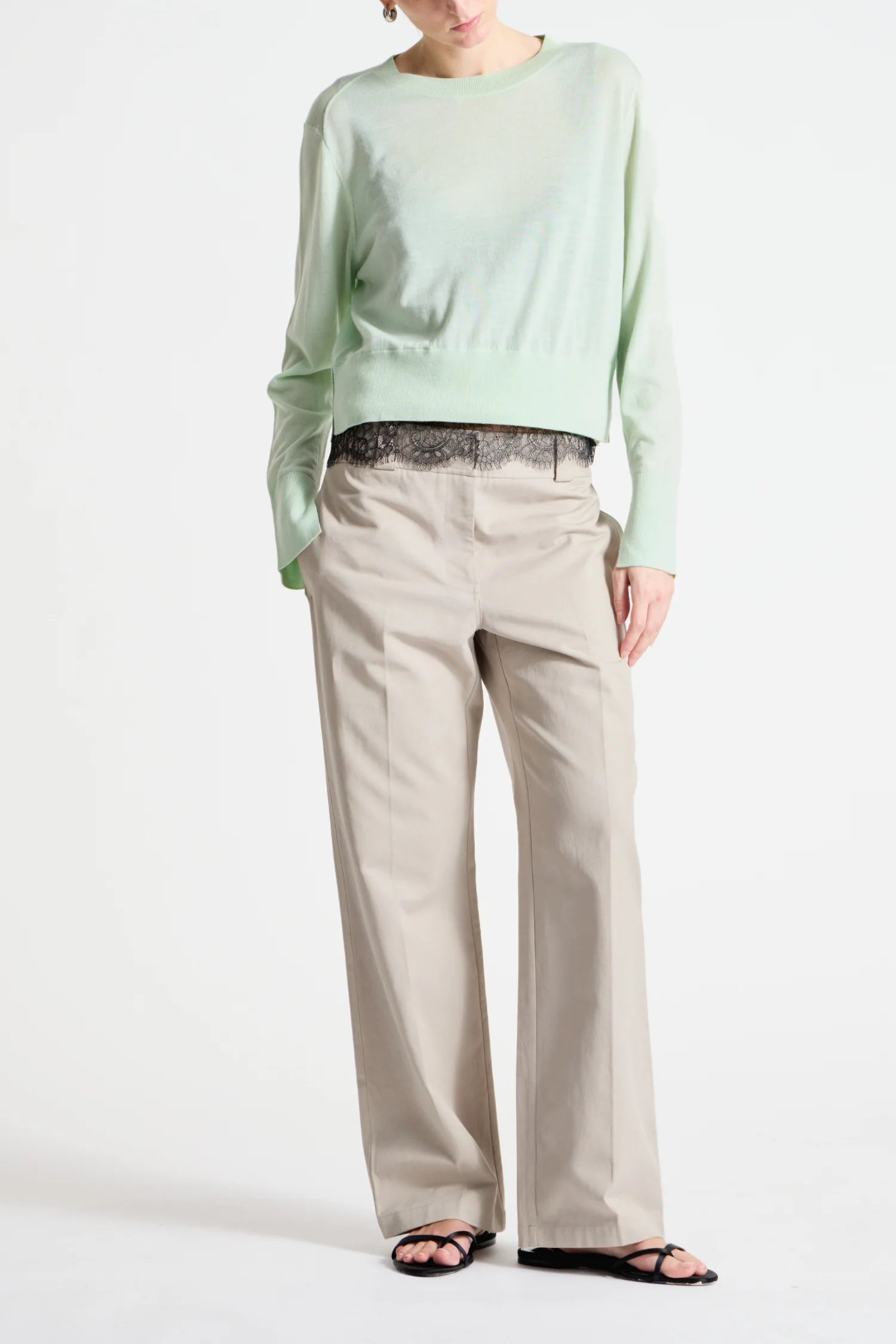 Saint Art Elodie Layered Crewneck Knit