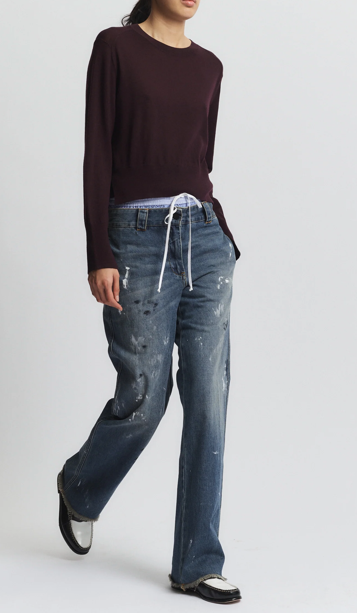 Saint Art Elodie Layered Crewneck Knit