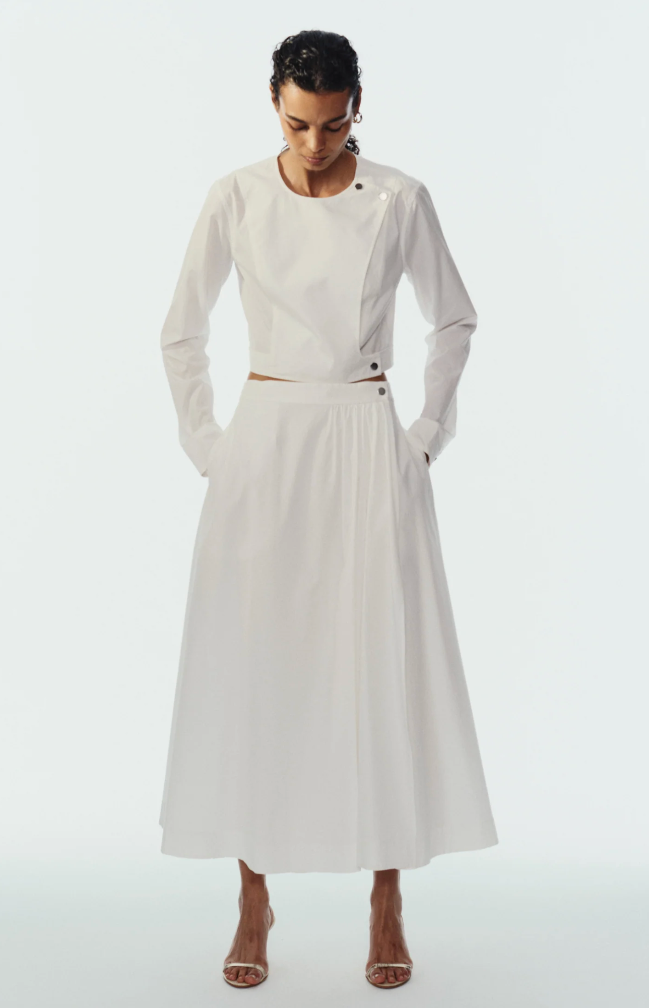 Saint Art Flora Poplin Skirt