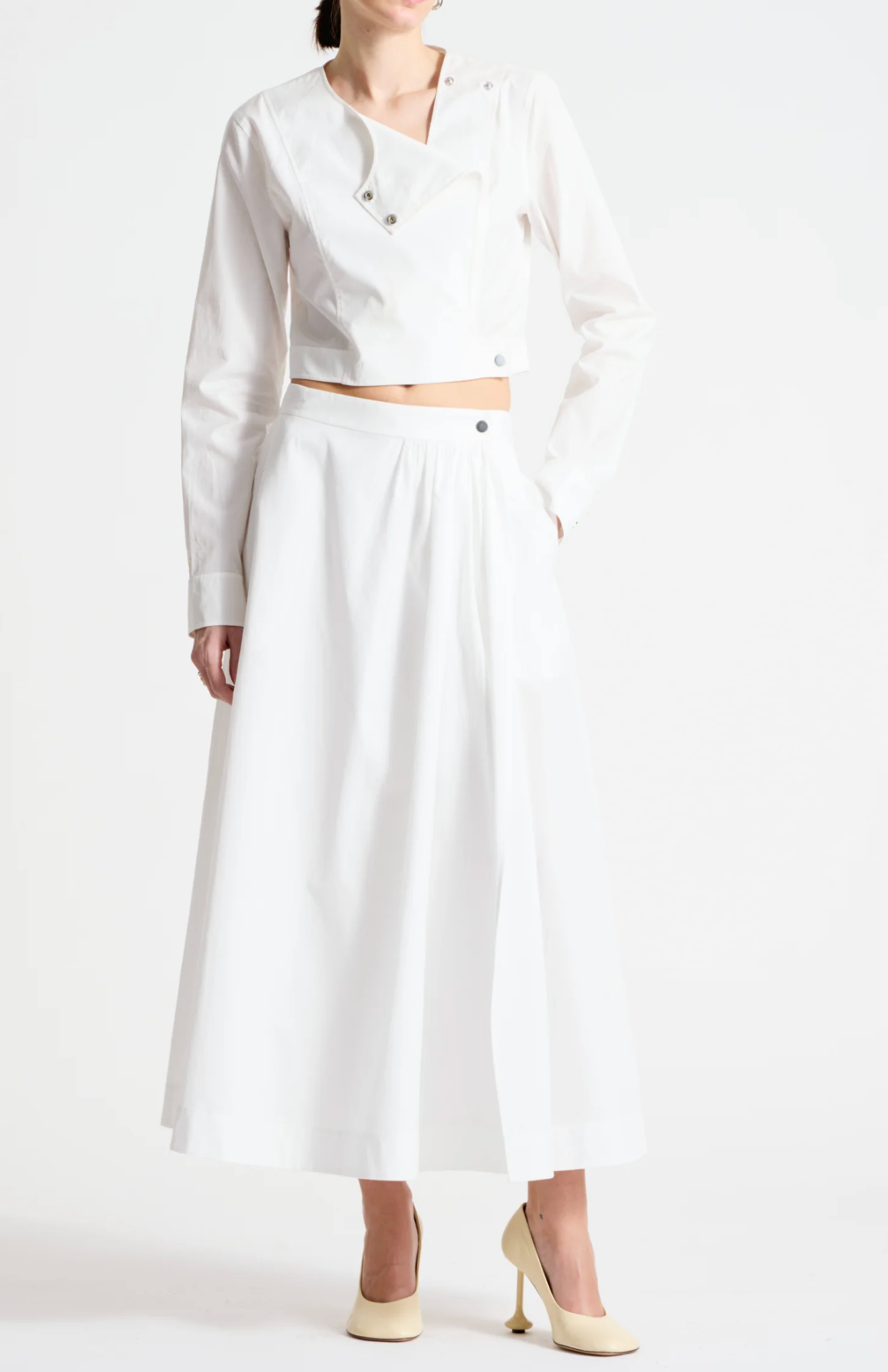 Saint Art Flora Poplin Skirt