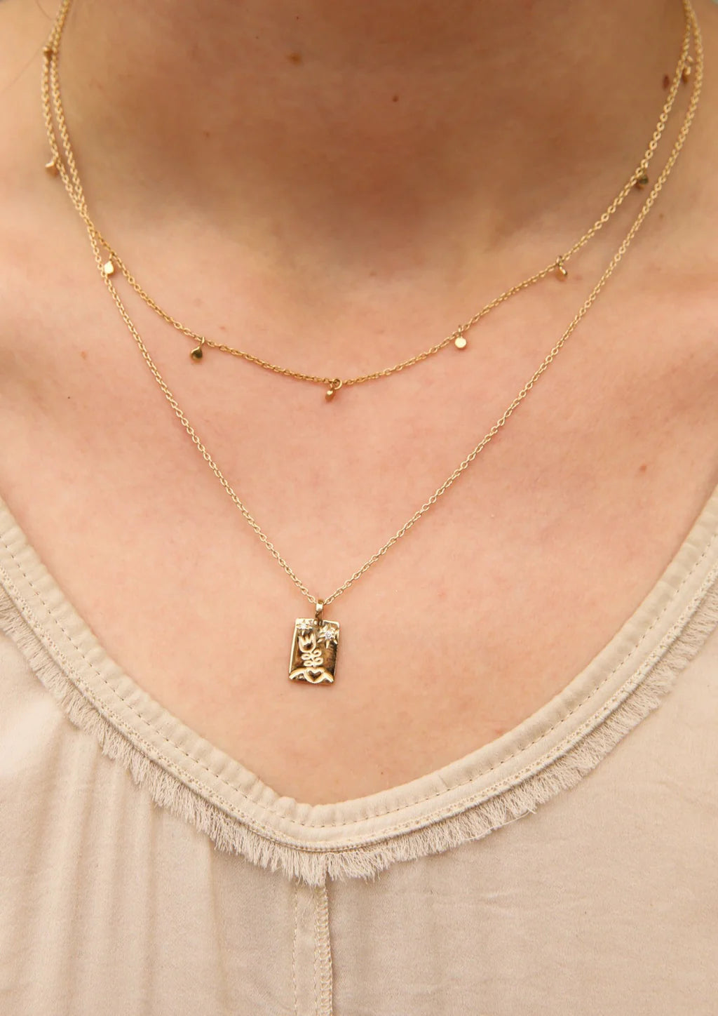 Scosha Love Grows Tag Necklace