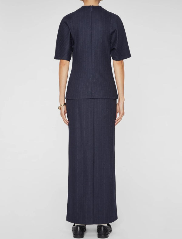 Tibi Newton Stripe Pencil Skirt