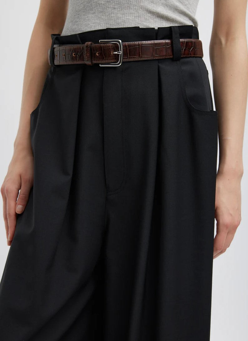 Tibi Tropical Wool Walker Wide Leg Pant