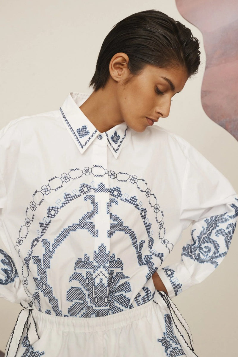 Alemais Hazel Embroidered Shirt