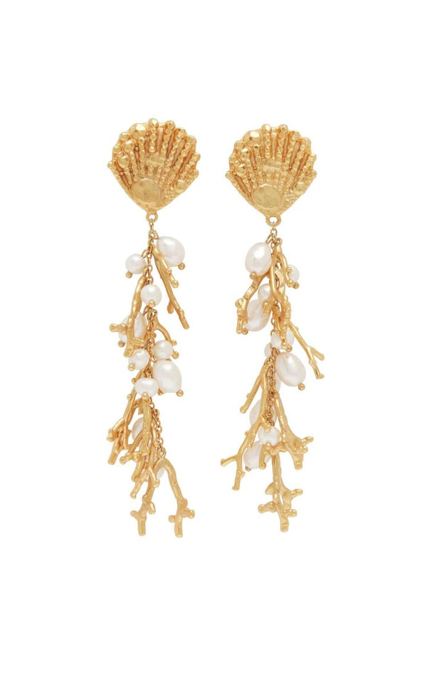 Alemais Reverie Cluster Pear Drop Earrings