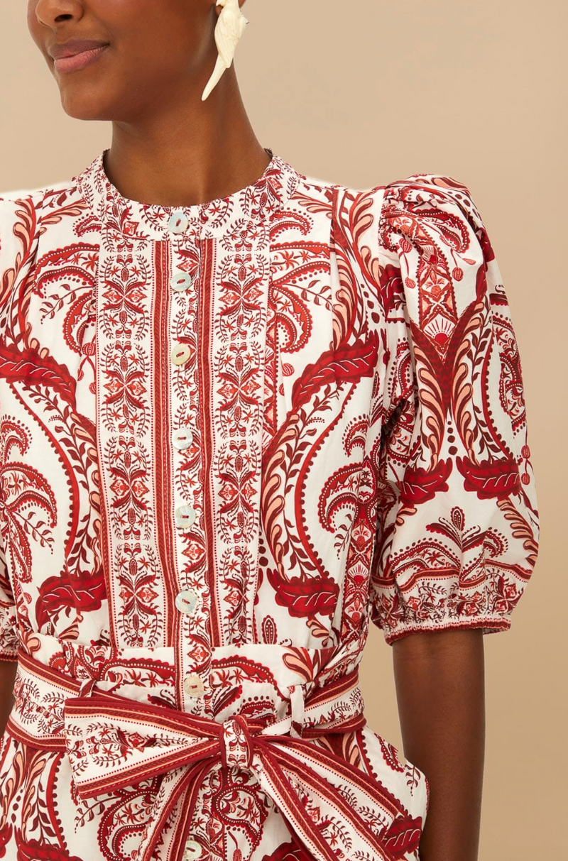 FARM Rio Tropical Cameo Off-White Romper