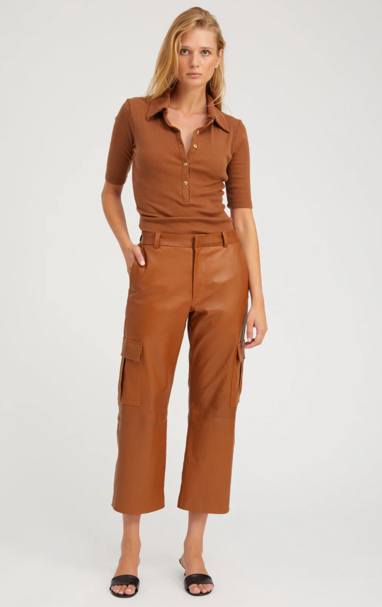 SPRWMN Cropped Baggy Lowrise Cargo Pants
